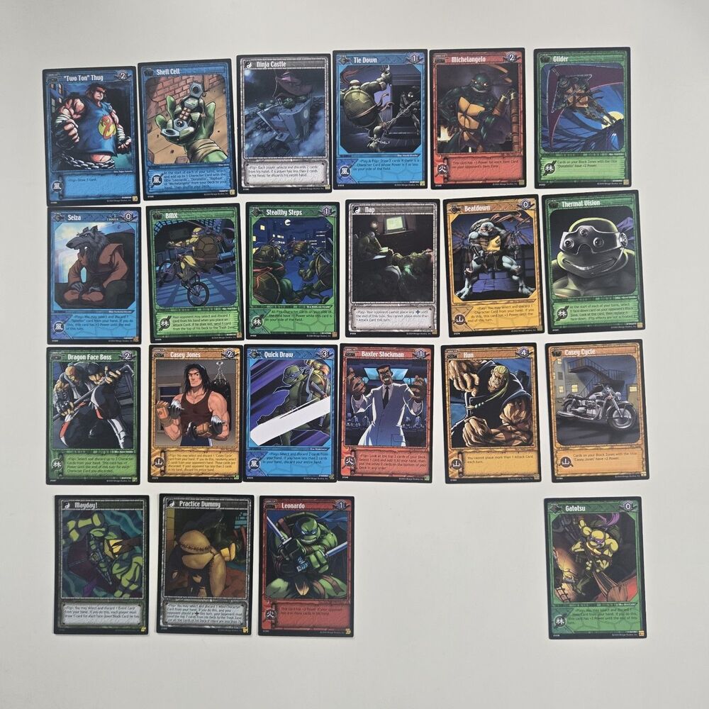 Teenage Mutant Ninja Turtles  TMNT 2004 Trading Cards Lot Of 22 .